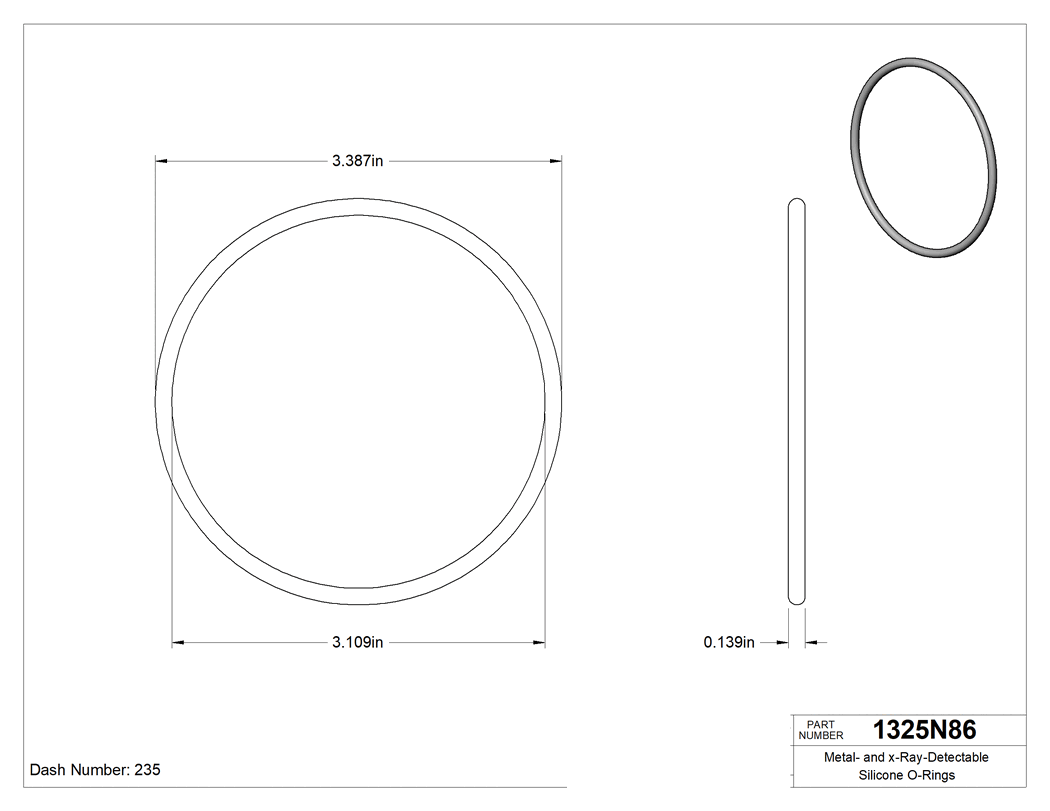 Technical drawing - 1325N86